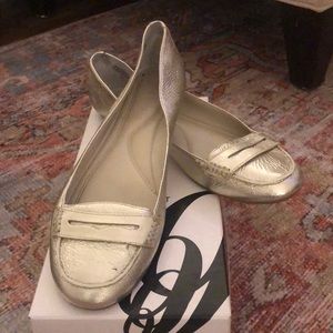 Nine West Light metallic loafers